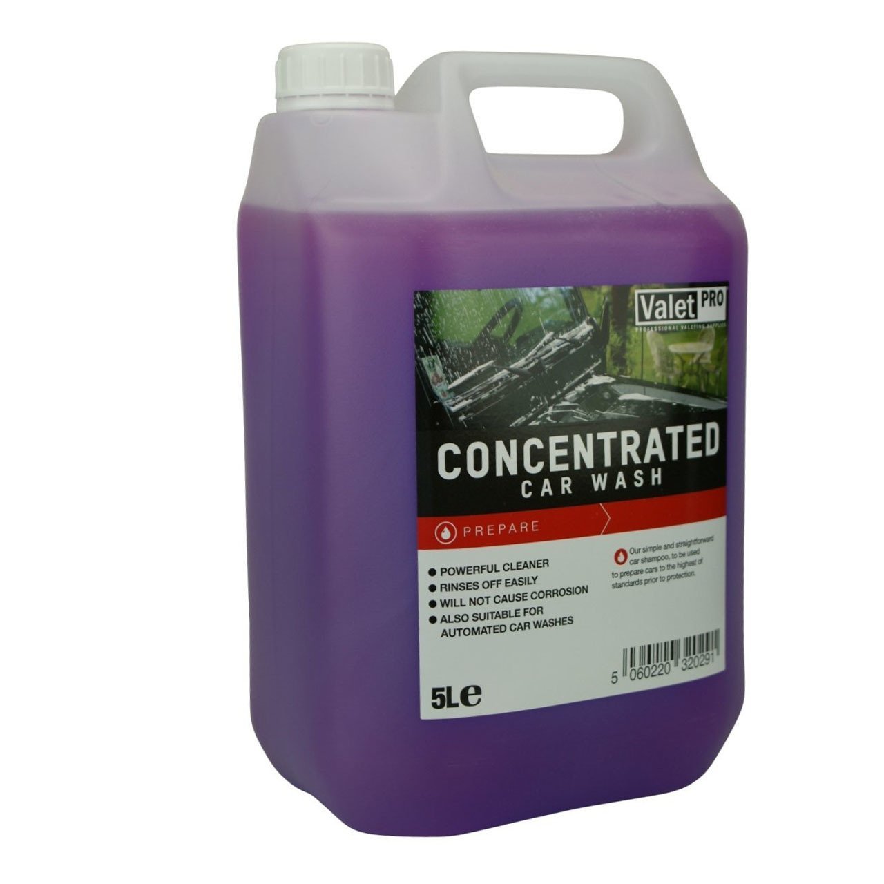 Valet Pro Concentrated Car Wash 5 Lt / Seramik Korumalar için PH Dengeli Konsantre Şampuan