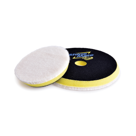 Shine Mate 41365-1 Knitted Wool Pad Yellow Foam 150/160 mm / Sarı Ara Tabanlı Agresif Yün Pasta Keçesi