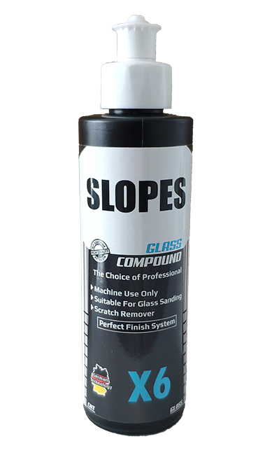 Slopes X6 Glass Compound 250 ml / Çizik Giderici Cam Pastası