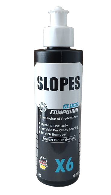 Slopes X6 Glass Compound 250 ml / Çizik Giderici Cam Pastası