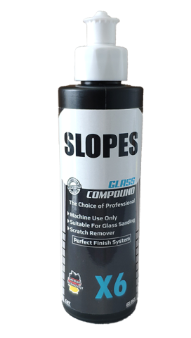 Slopes X6 Glass Compound 250 ml / Çizik Giderici Cam Pastası