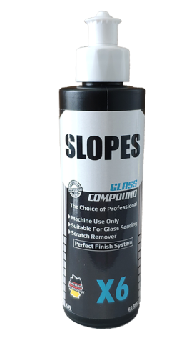 Slopes X6 Glass Compound 250 ml / Çizik Giderici Cam Pastası