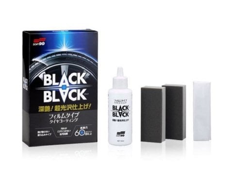 Soft99 Black&Black Hard Coat For Tire 110 ml / Uzun Ömürlü Lastik Parlatıcı