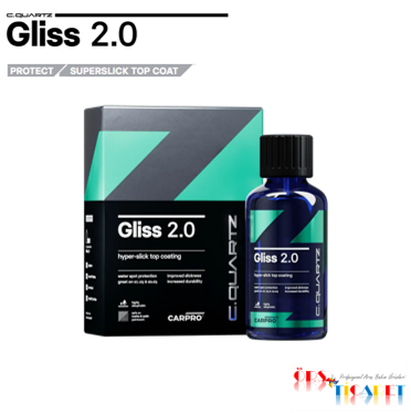 CARPRO C.Quartz 2.0 Gliss Hyper-Slick Top Coating 50 ml / Yüksek Kayganlık Veren Seramik Kaplama