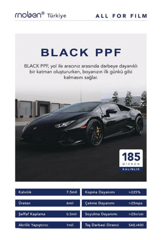 MOBEN Black / Ppf  Kaplama 185 micron