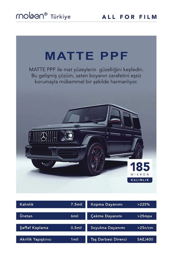 MOBEN Matte / Mat Ppf  Kaplama 185 micron