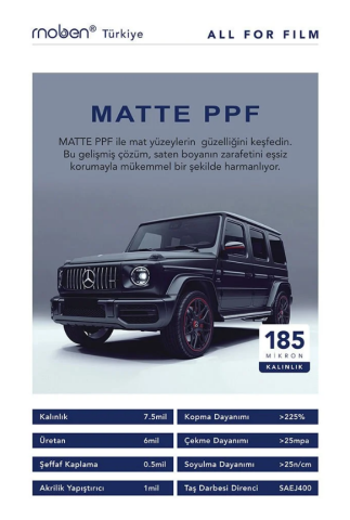 MOBEN Matte / Mat Ppf  Kaplama 185 micron