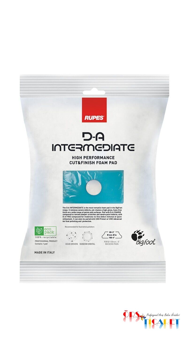 Rupes Da Coarse İnce Pasta Süngeri Azur Mavi 130/150 mm