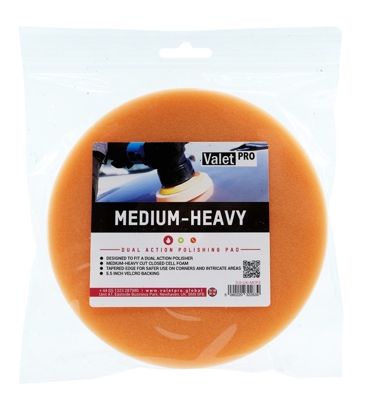 Valet Pro Heavy-Medium Dual Action Polishing Pad 140 mm / Turuncu Pasta Süngeri