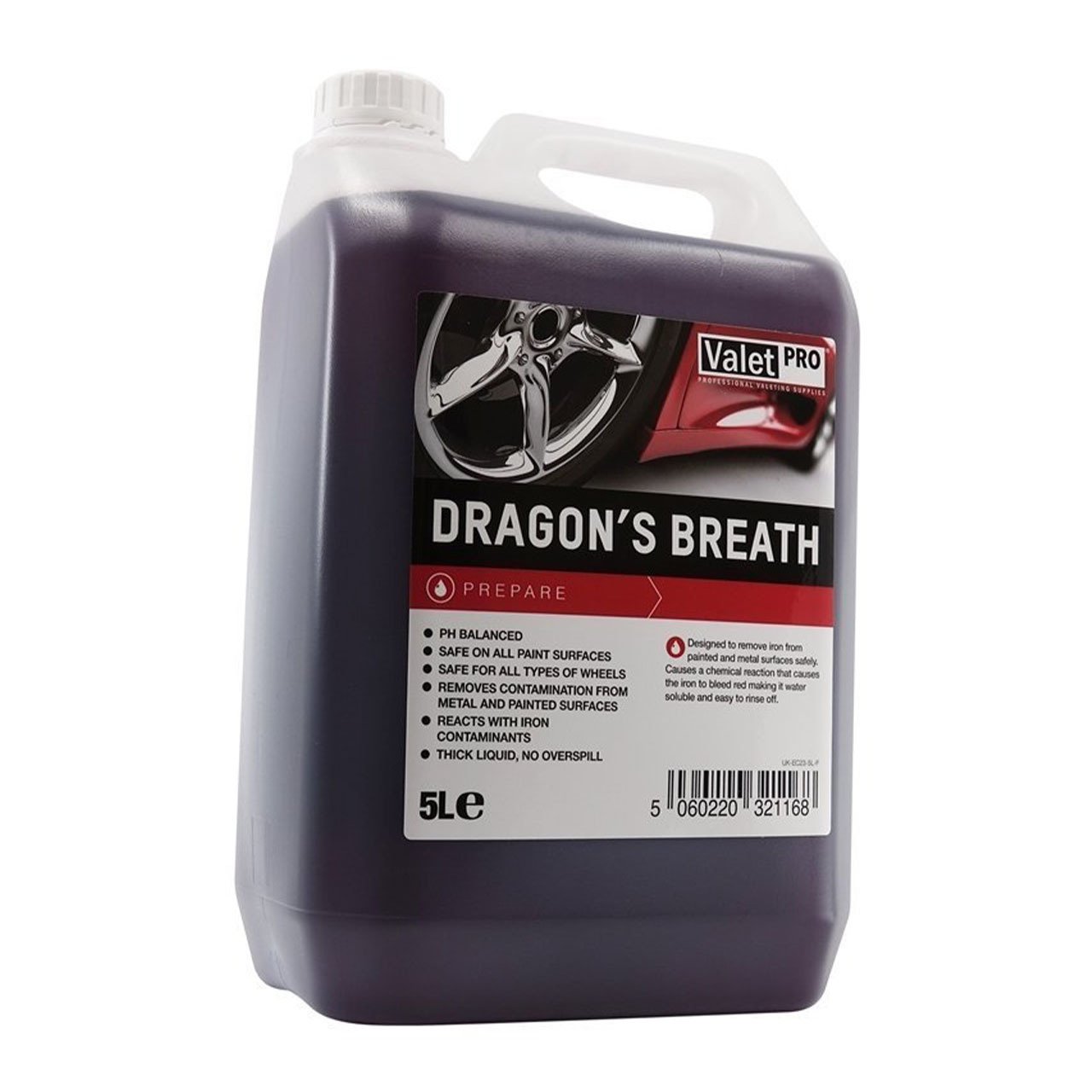 Valet Pro Dragons Breath 5 Lt / Demir Tozu Sökücü